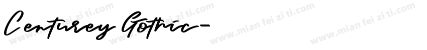 Centurey Gothic字体转换